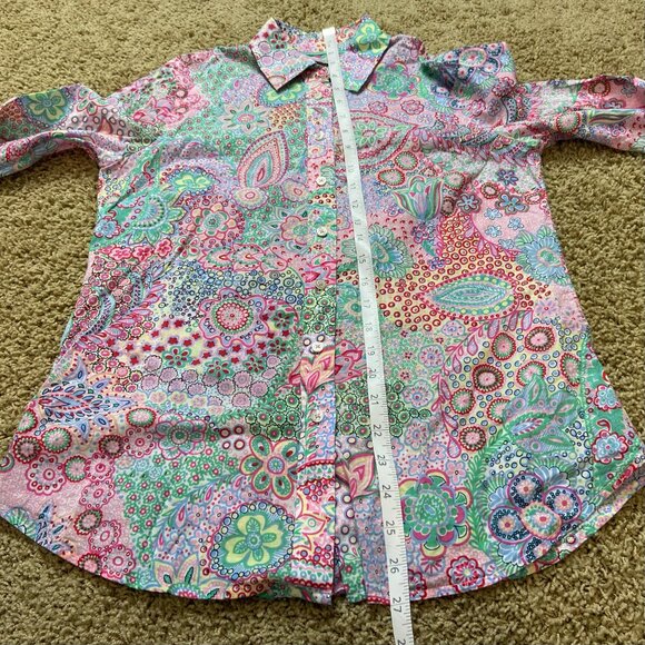 Talbots dreamy paisley poplin shirt - Picture 8 of 8